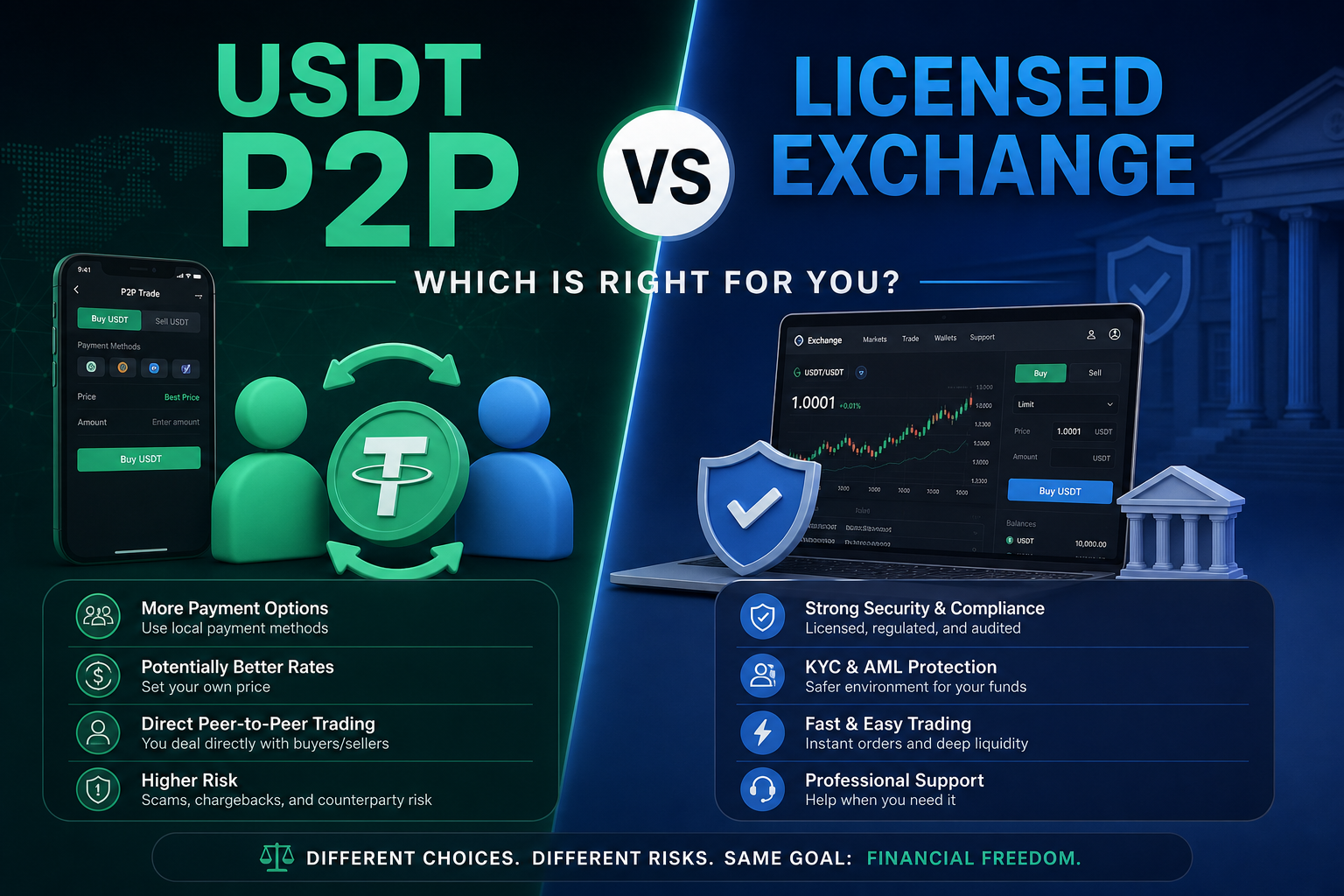 Продать USDT через P2P