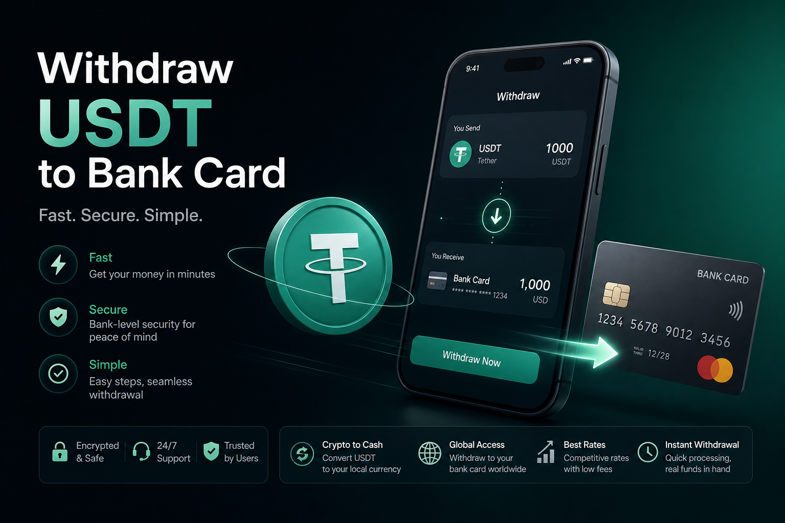 Вывести USDT на карту