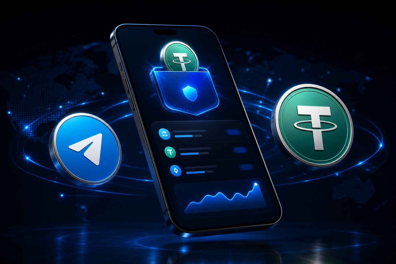 USDT из Trust Wallet и Telegram